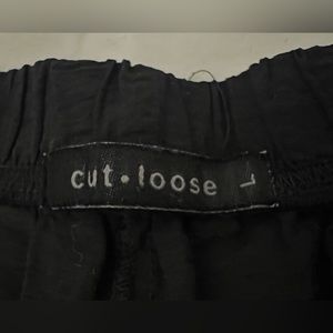 Cut Loose silk cropped wide leg pants